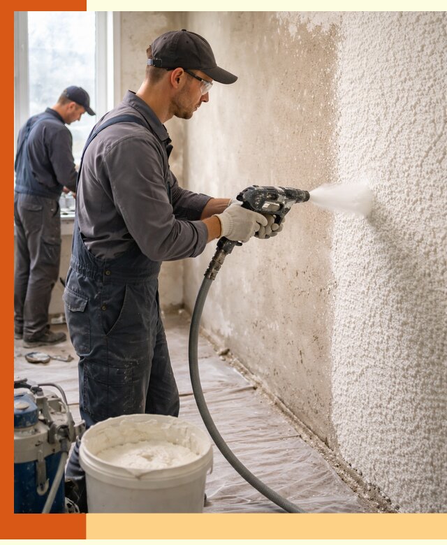 Утепление стен жидкой теплоизоляцией в Камне-на-Оби для квартир и домов